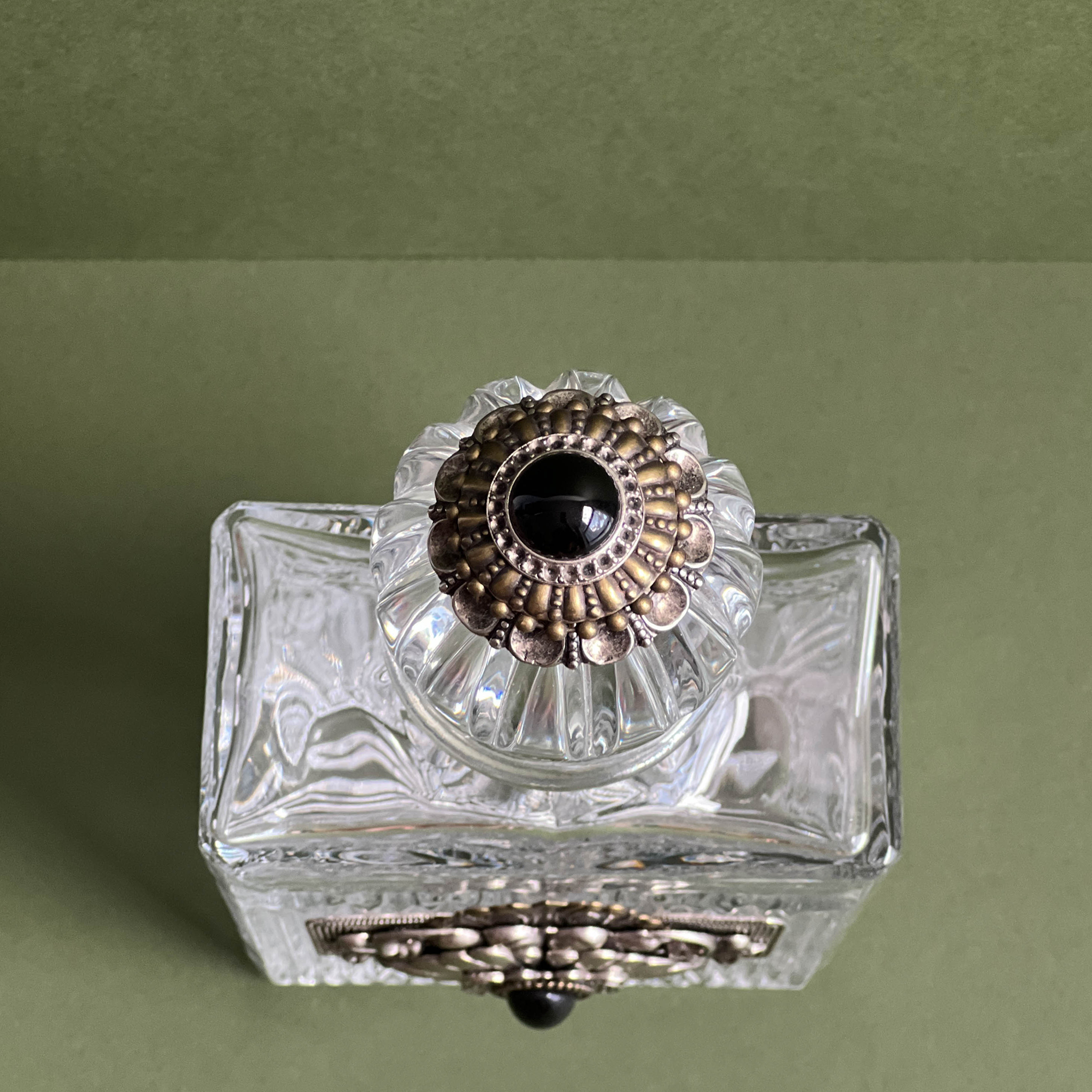 Black Onyx Crystal Decanter