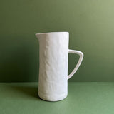 White Stoneware Pitcher