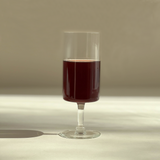 Mid Century Modern Red Wine Glass