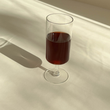 Mid Century Modern Red Wine Glass